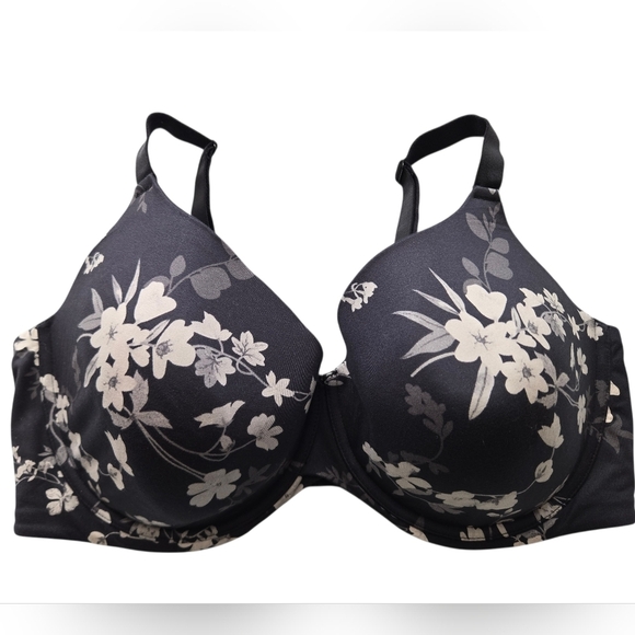 Auden Other - Auden Black and White Floral Bra And Panty Set 42DDD/2X